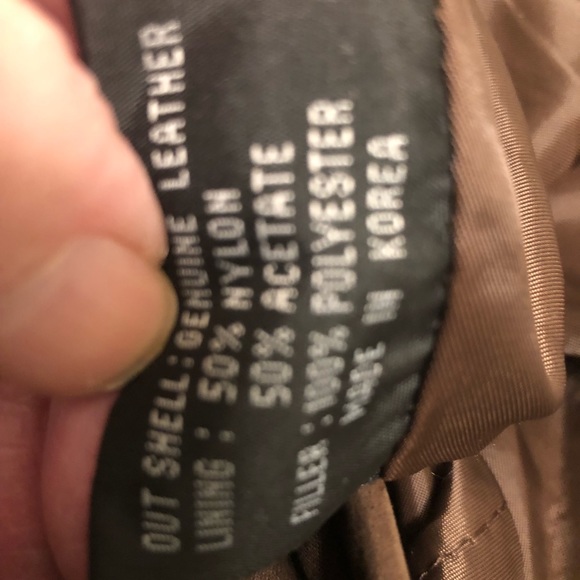 Men’s Sea Dream Brushed Leather Coat Size L Brown in Color Gently Used - Picture 7 of 9